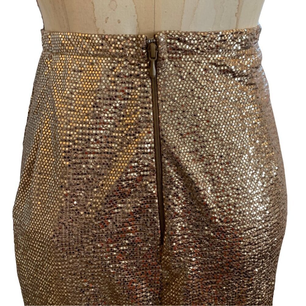 Show Me Your MuMu Wrap Me Up Skirt Tan Gold Confetti Womens Size Large NWT - Picture 4 of 10